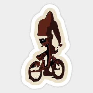 bmx bike silhouette Sticker